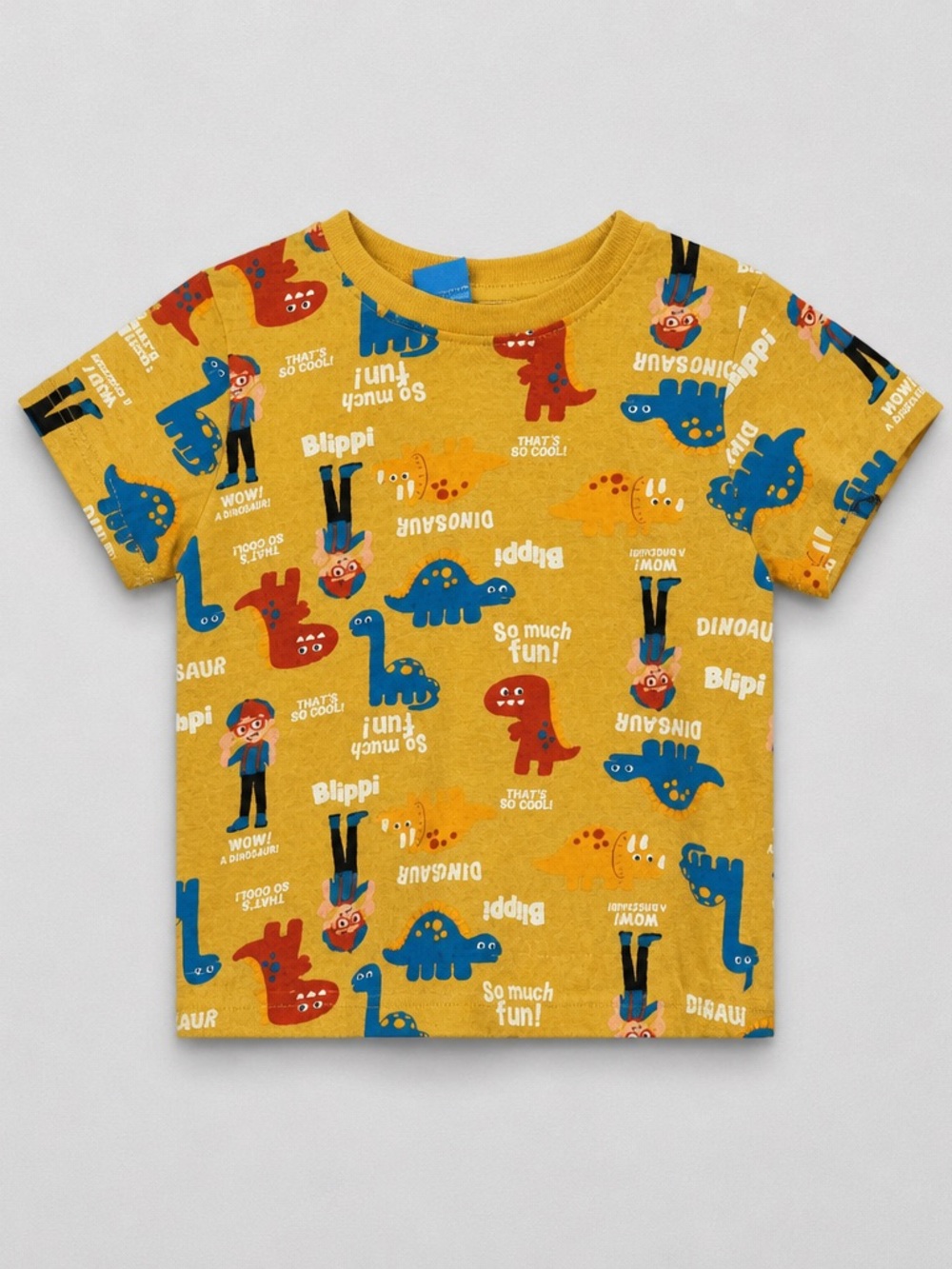 Blippi Dinosaur Print Tee gold size 2T